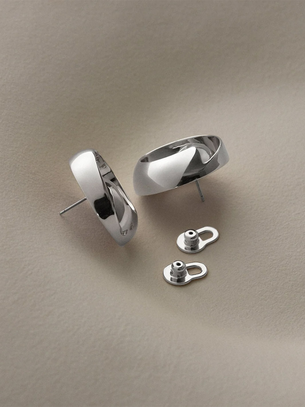 Renzo Earrings in Silver