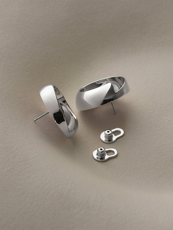 Renzo Earrings in Silver