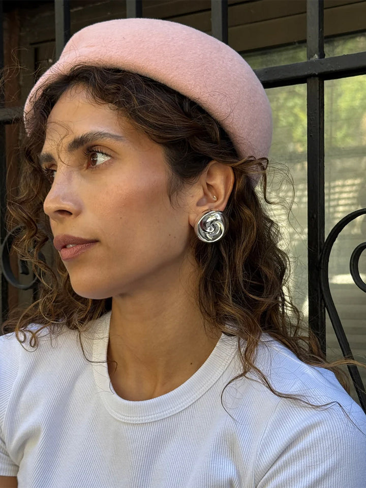 Renzo Earrings in Silver