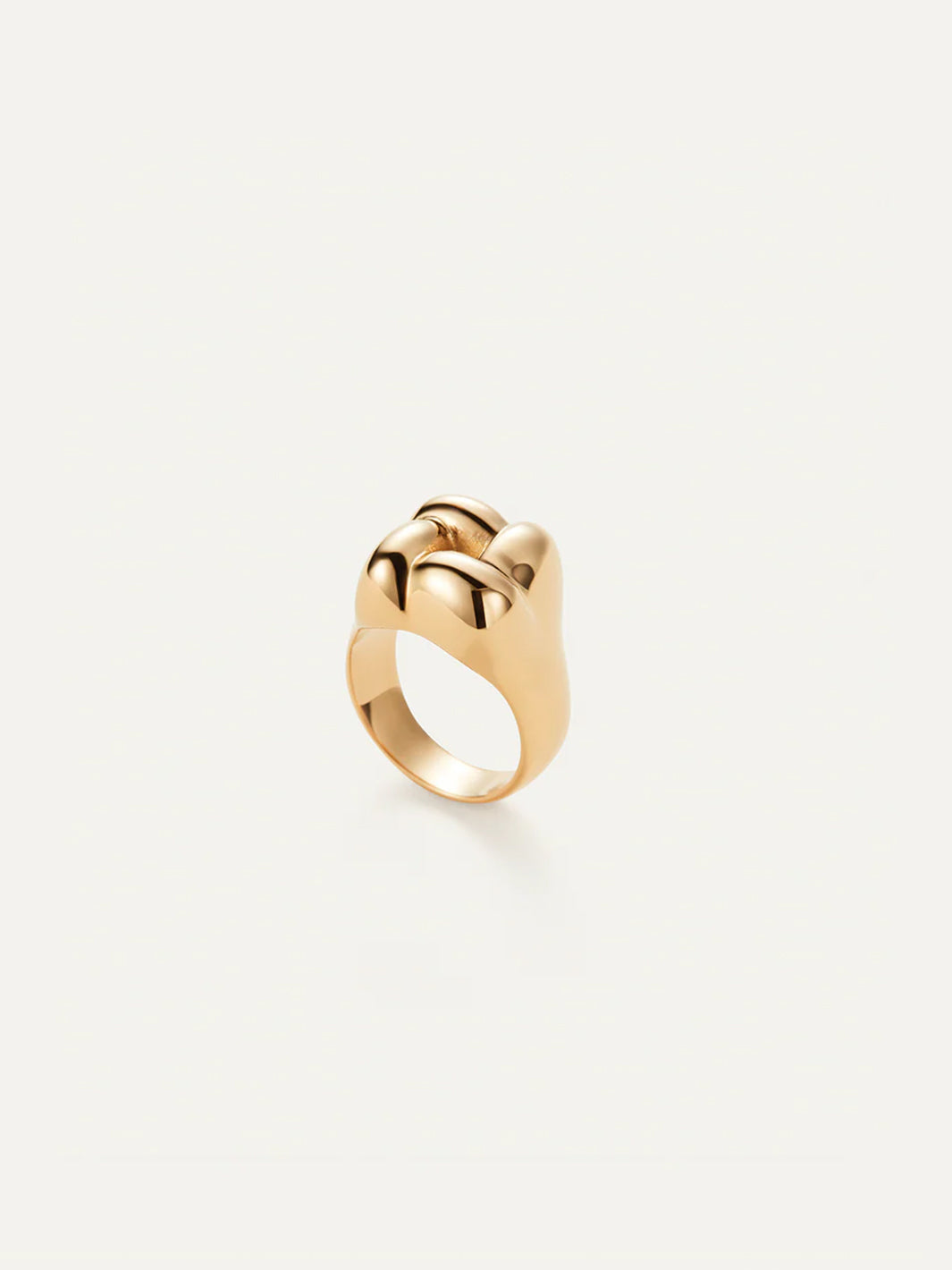 Waterproof Square Ring in Gold