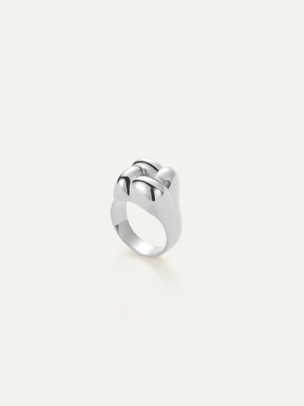 Waterproof Square Ring in Silver