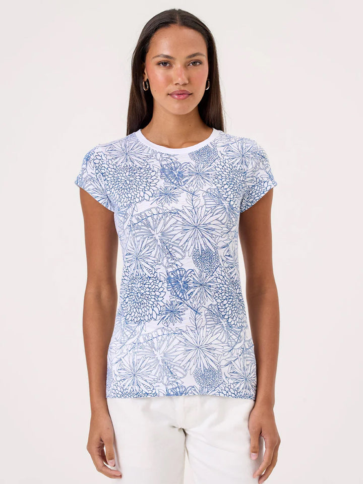 Botanical Ringer Tee in Limoges