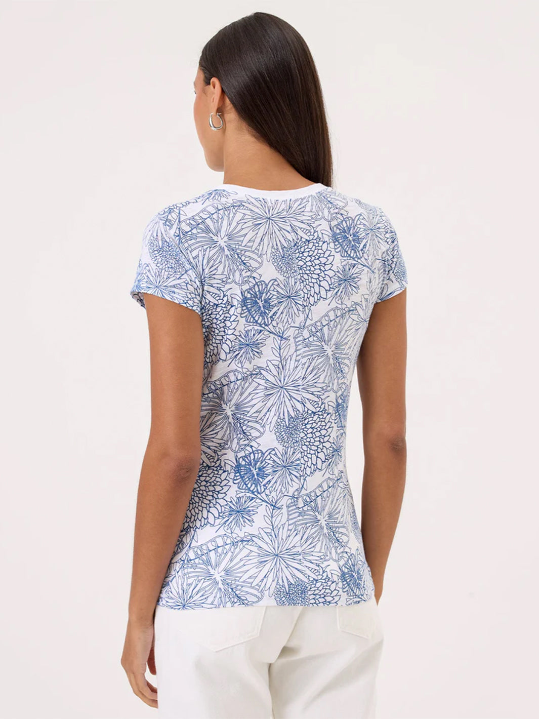 Botanical Ringer Tee in Limoges