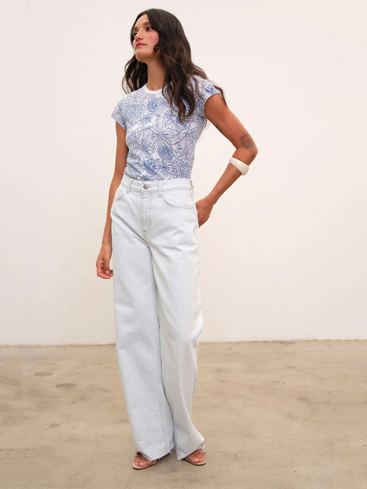 Botanical Ringer Tee in Limoges