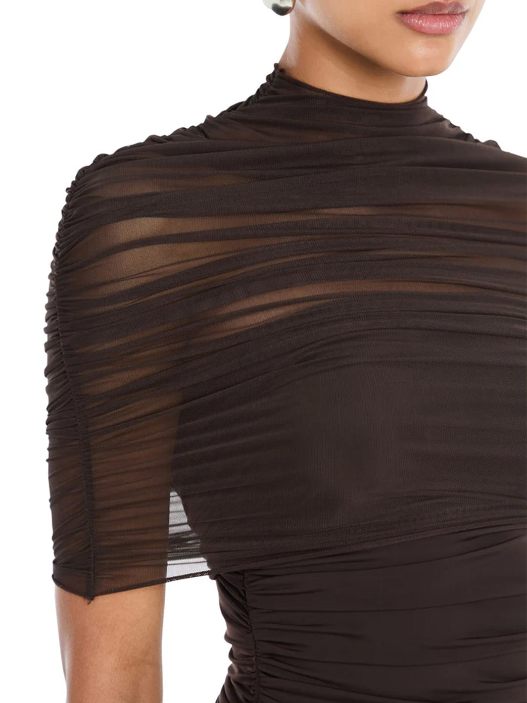 Roberta Midi Dress in Ash Brown