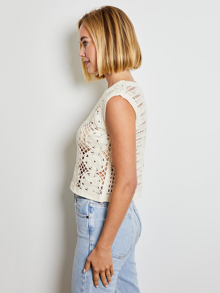 Rochelle Vest in Blanc