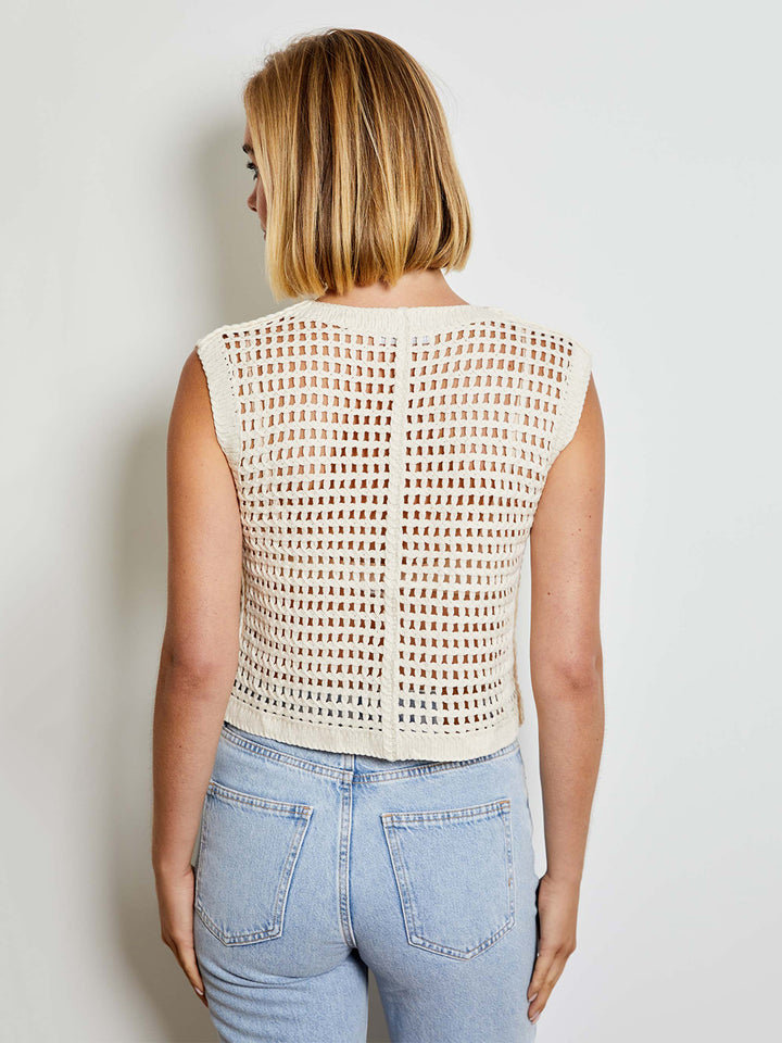 Rochelle Vest in Blanc