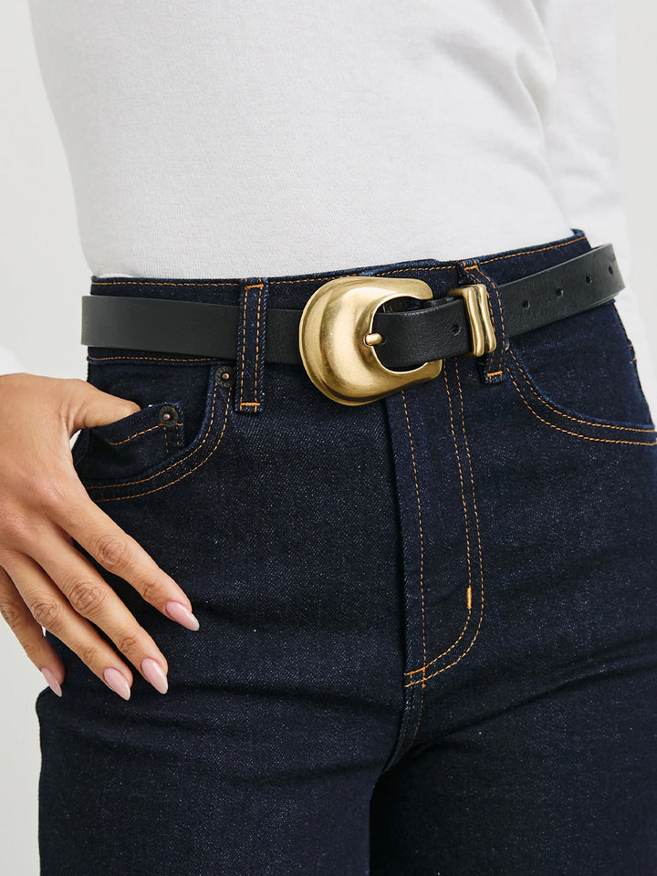Rodeo Belt in Black Gold