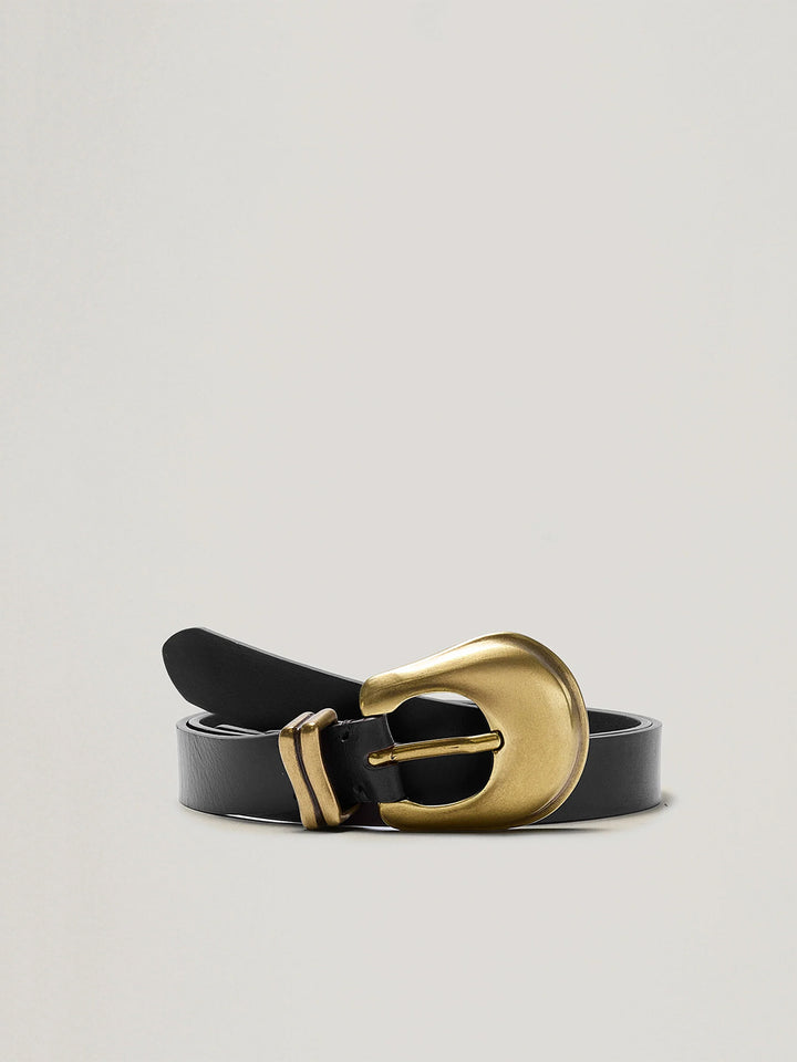 Rodeo Belt in Black Gold
