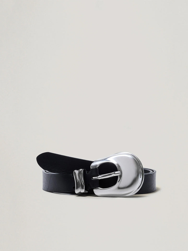 Rodeo Belt in Black Silver