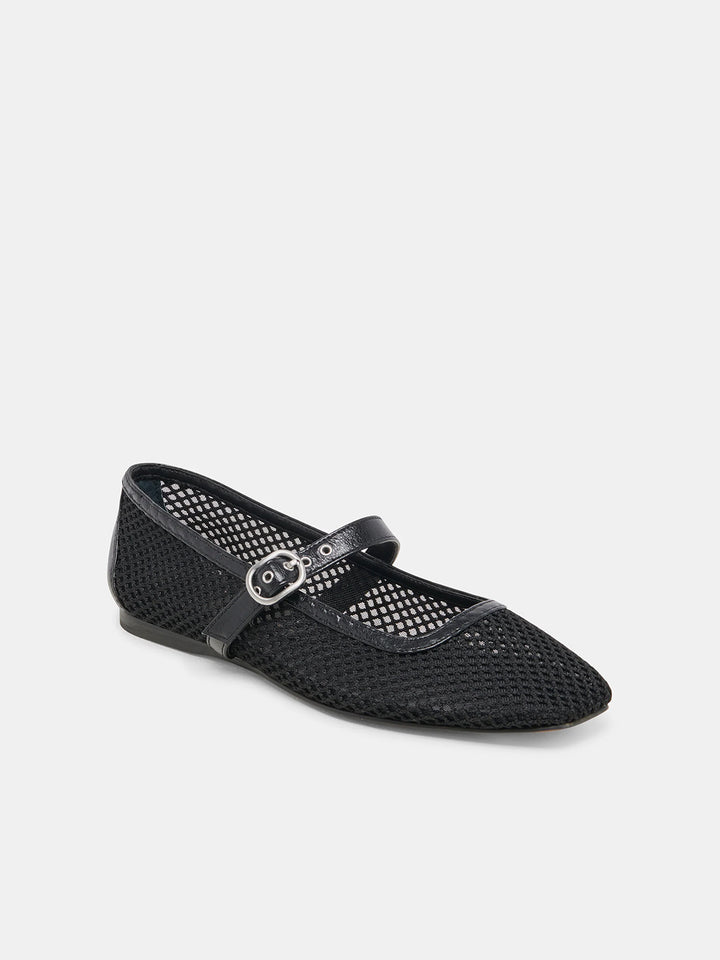 Rodni Mesh Ballet Flat in Black