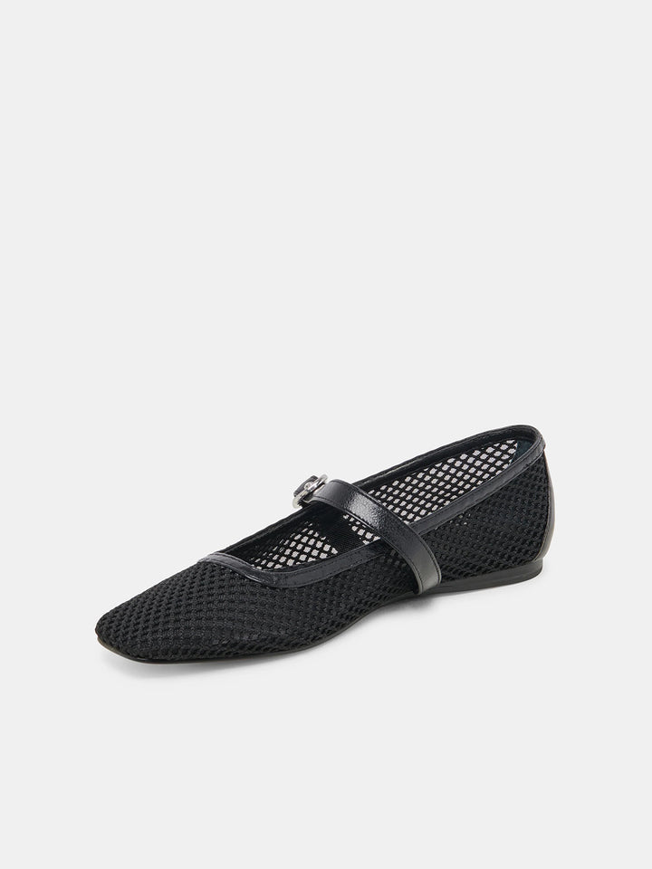 Rodni Mesh Ballet Flat in Black