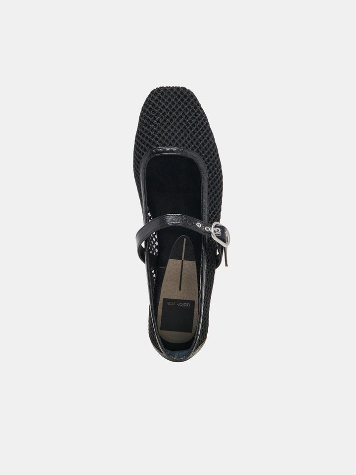 Rodni Mesh Ballet Flat in Black