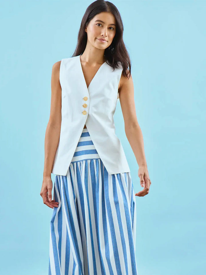 Roma Vest in White