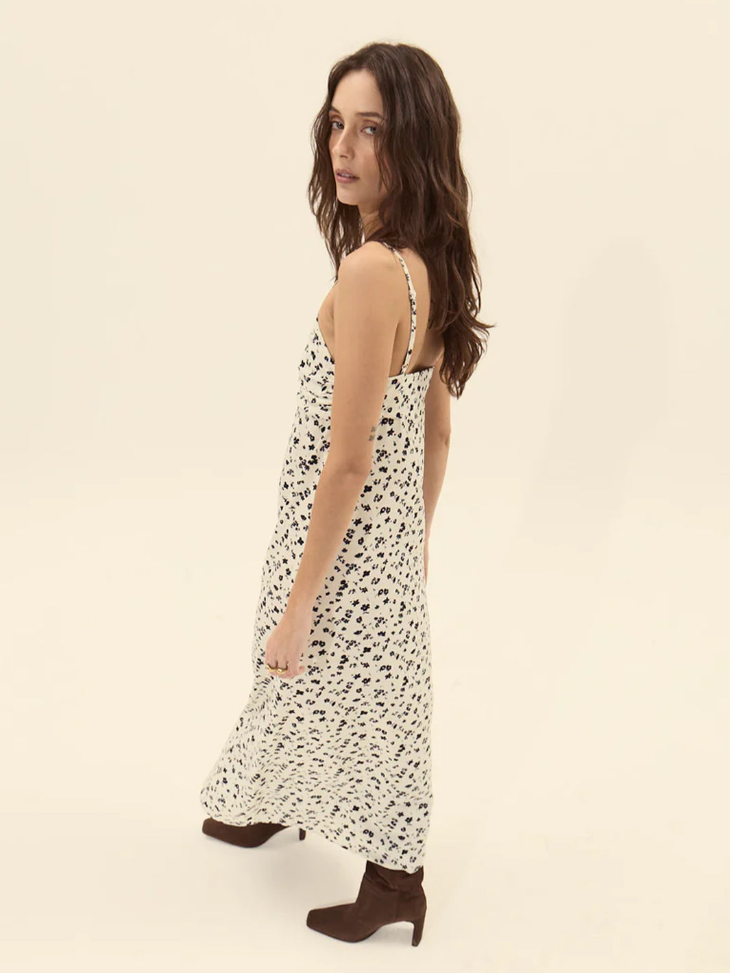 Rondella Dress in Off White Print