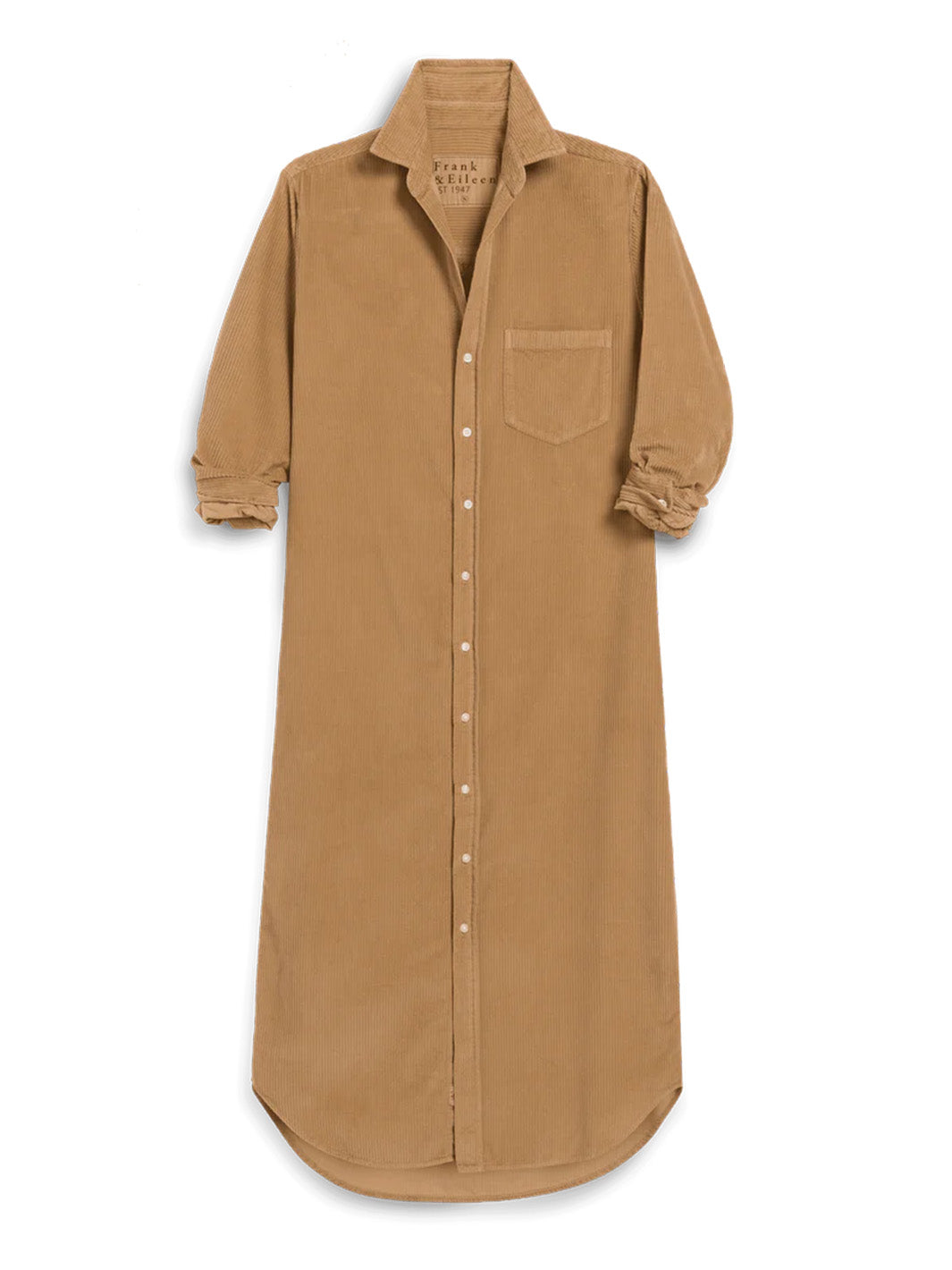 Rory Maxi Shirtdress in Camel
