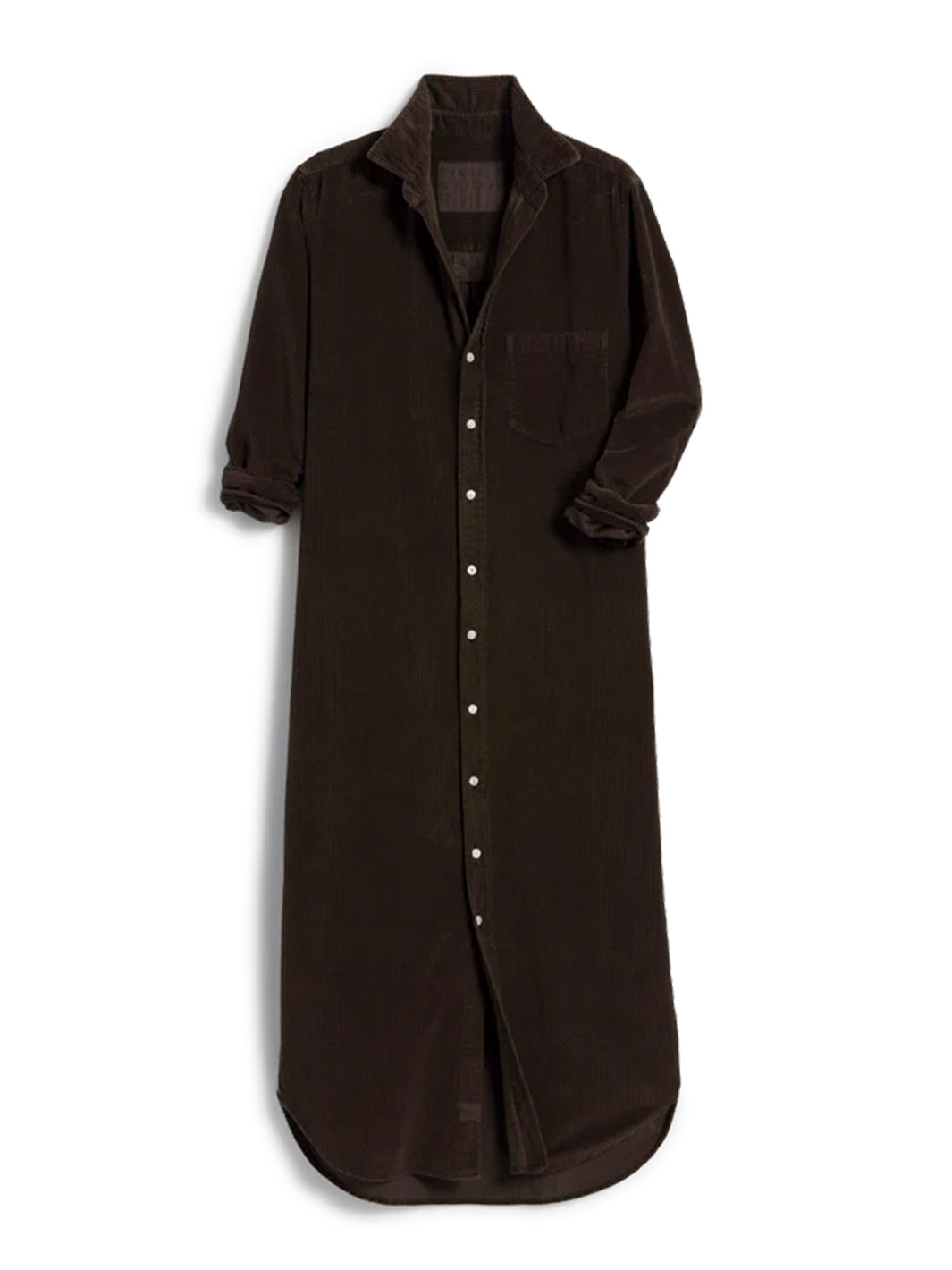 Rory Maxi Shirtdress in Espresso