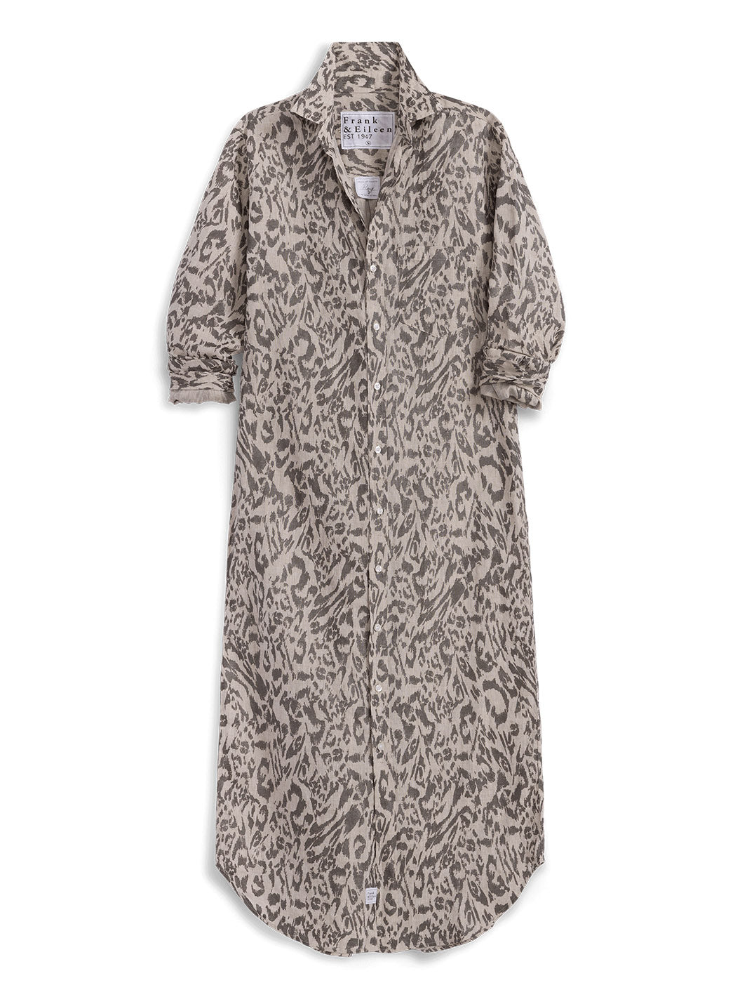 Rory Maxi Shirtdress in Glitter Animal Print