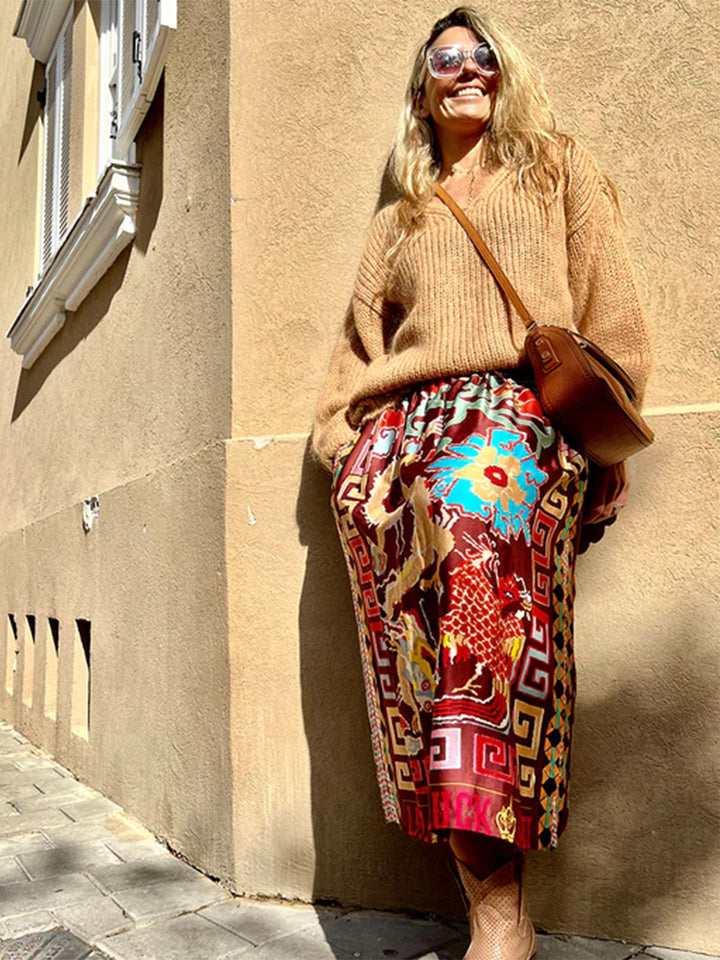 Rosalee Skirt in Dragon