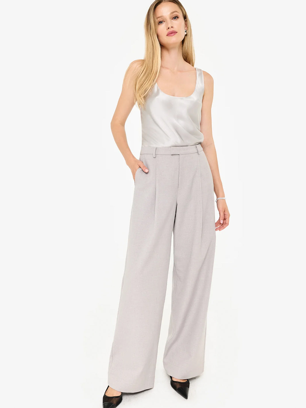 Rosheen Wide Leg Pant in Haze