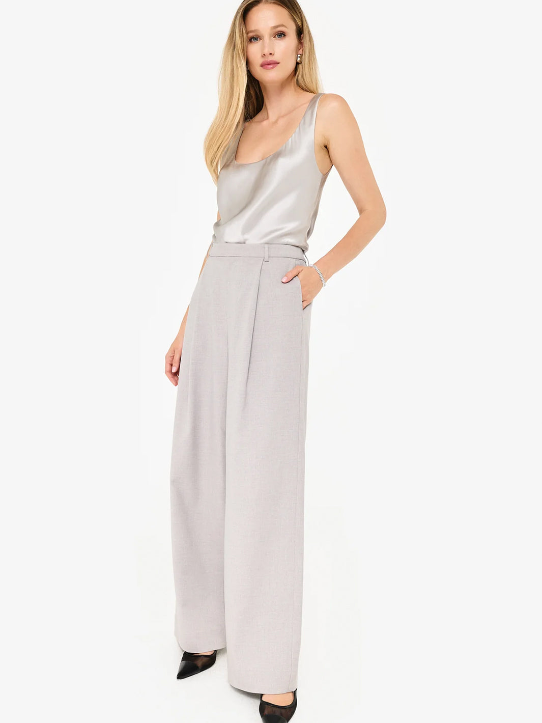 Rosheen Wide Leg Pant in Haze