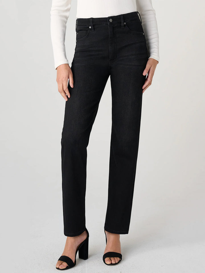 Rowan High Rise Slim with Comfort Waist in Crow Stone