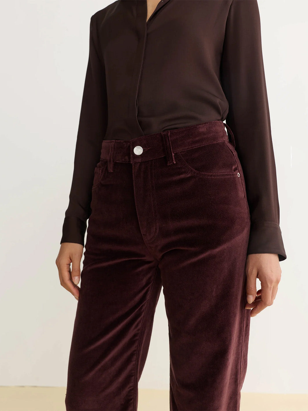 SAT 90's Straight Jeans in Ox Blood