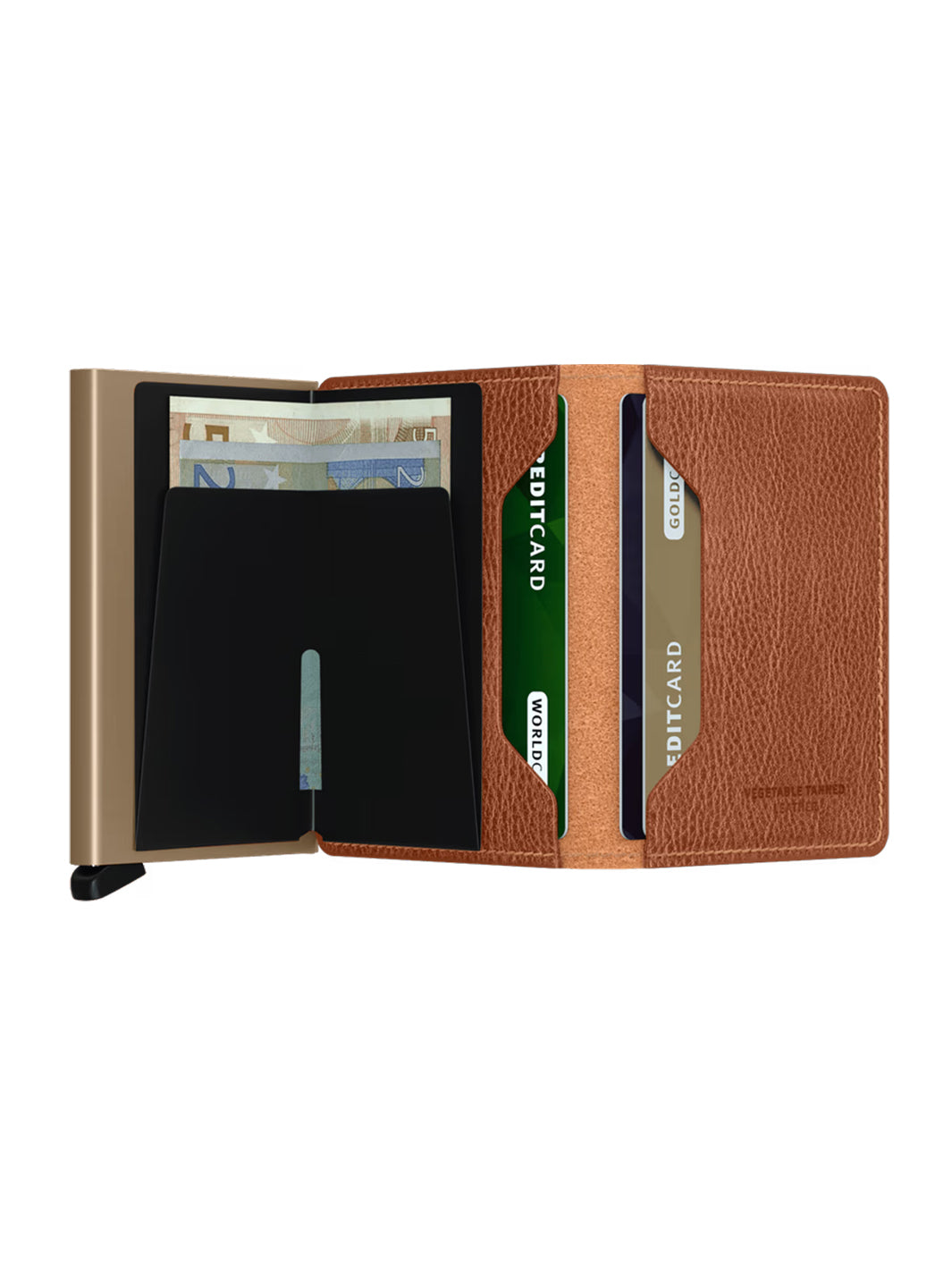 Slim Wallet Veg in Caramello - Sand