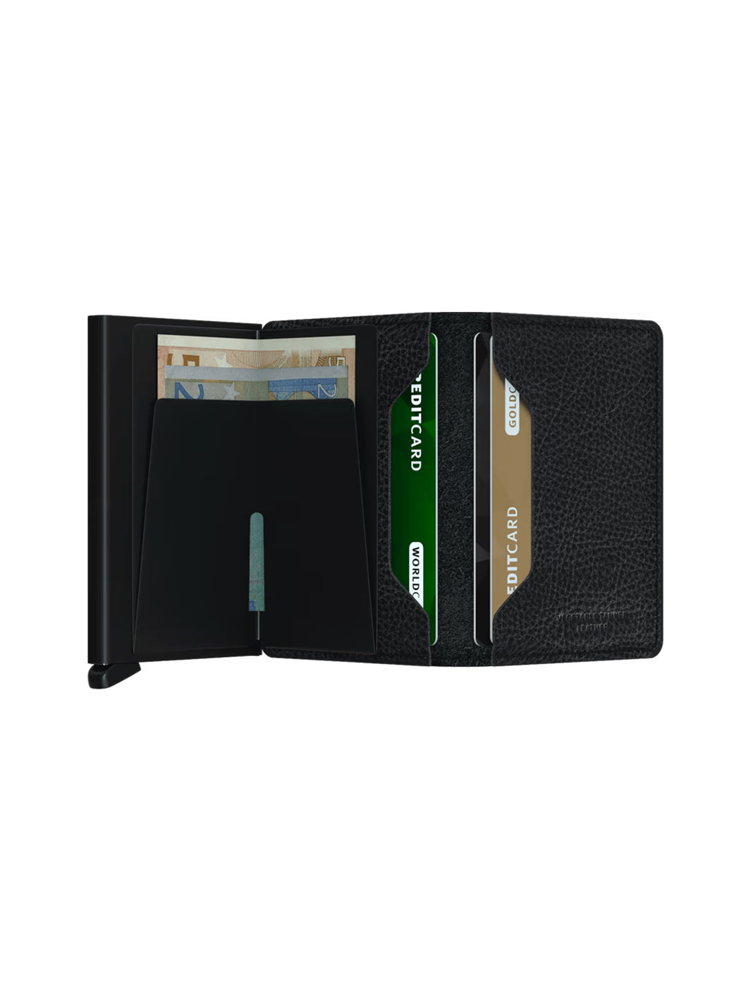 Slim Wallet Veg in Black