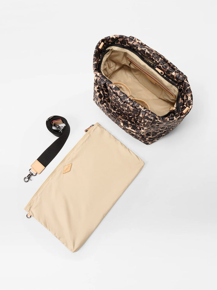 Small Metro Tote Deluxe in Leopard
