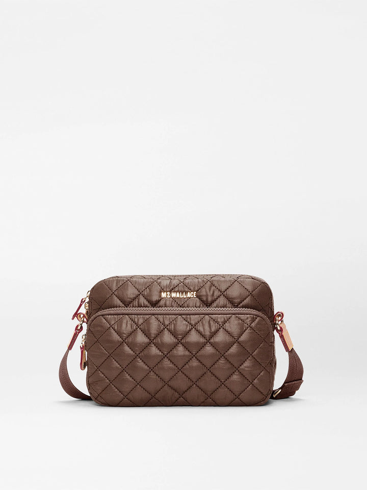 Small Metro Camera Crossbody Bag in Walnut