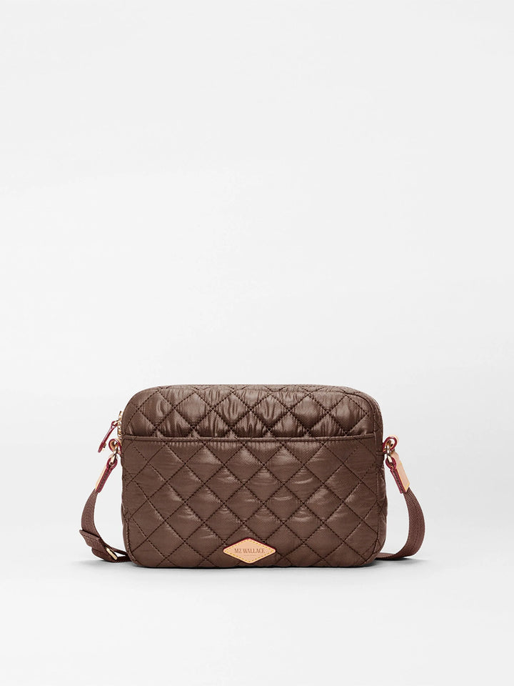 Small Metro Camera Crossbody Bag in Walnut
