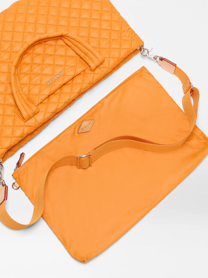 Small Metro Tote Deluxe in Sunset Orange