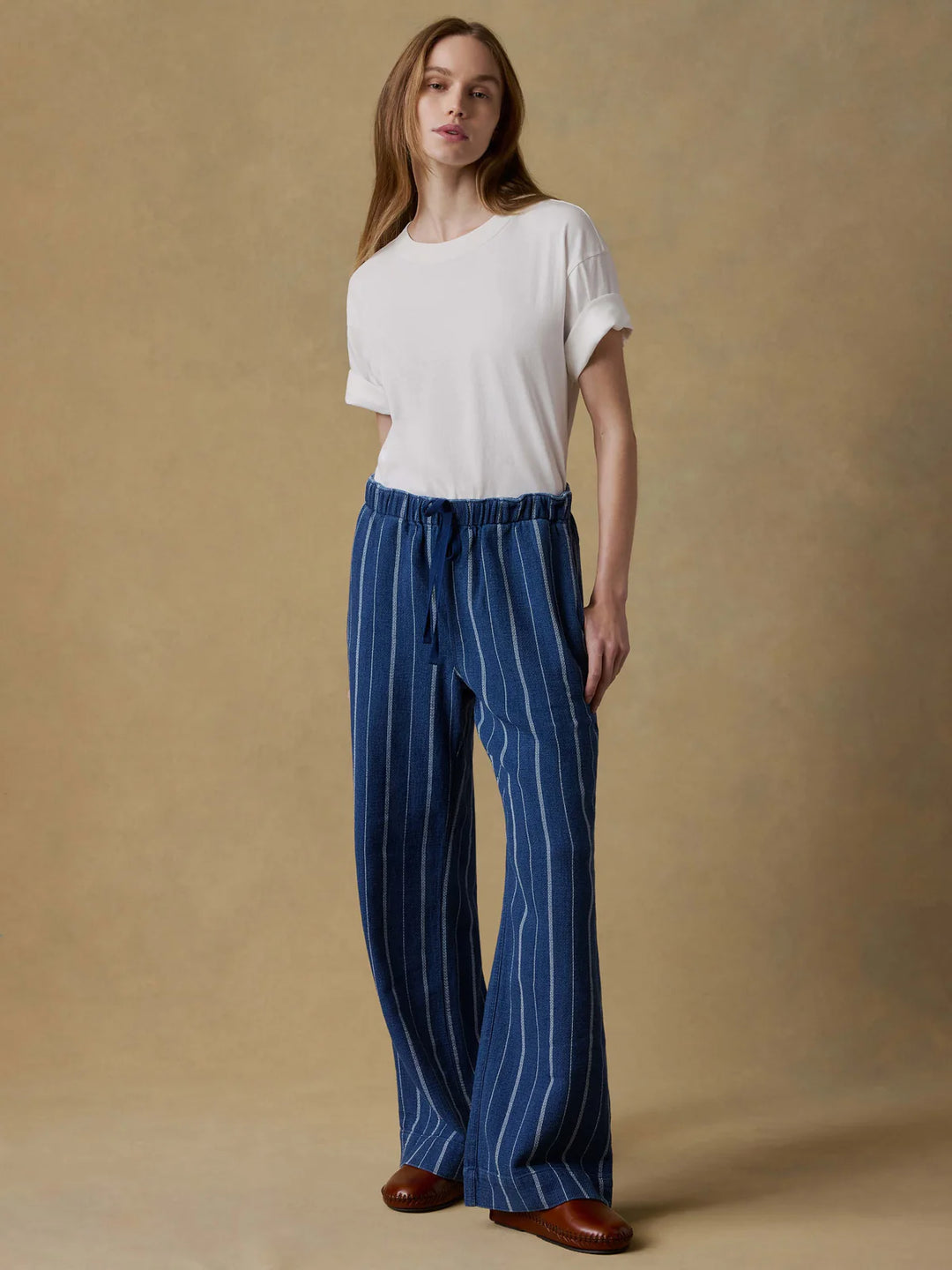 Laidback Pant in Indigo Drift Stripe