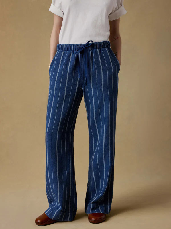 Laidback Pant in Indigo Drift Stripe