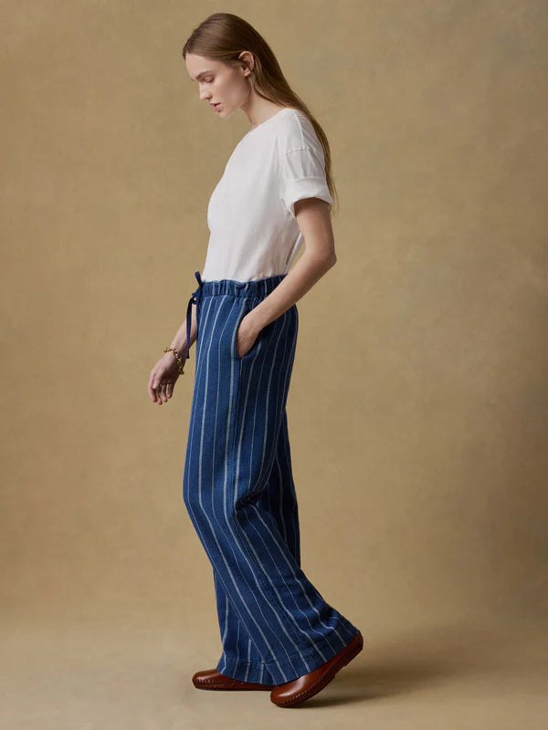 Laidback Pant in Indigo Drift Stripe