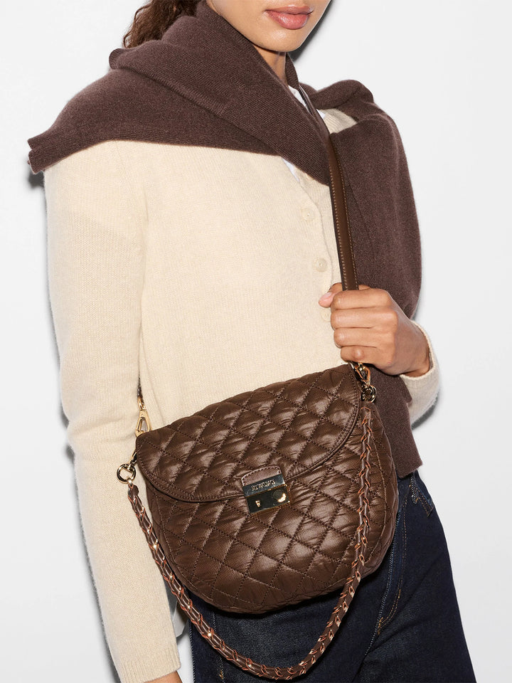 Crosby Lock Saddle in Walnut Brown