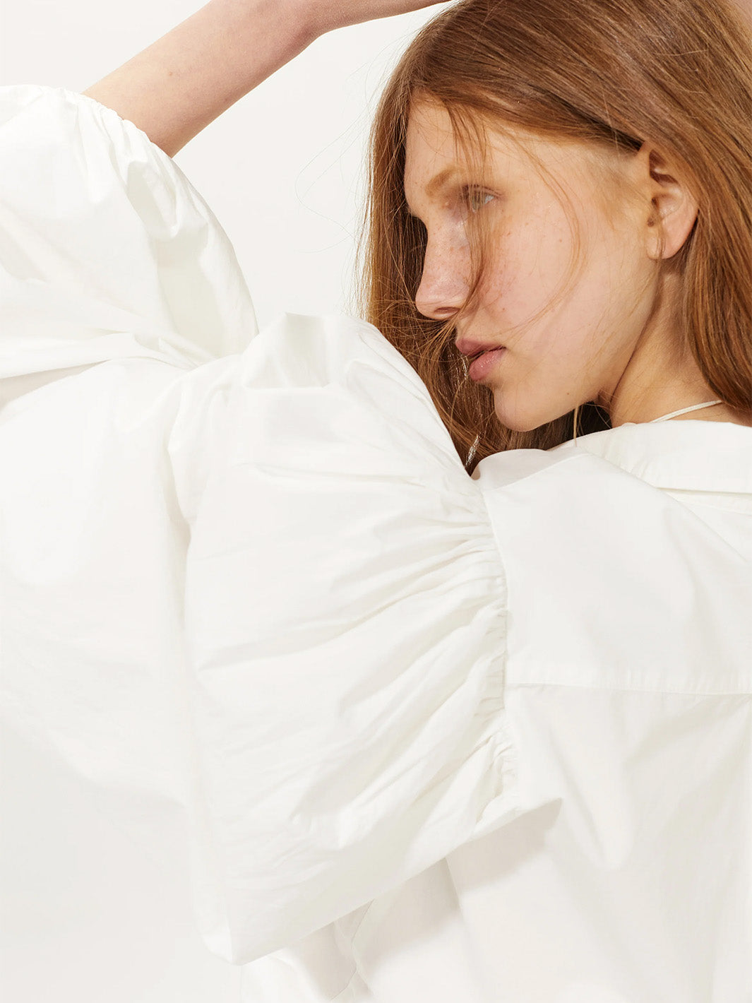 Samba Cotton Poplin Shirt in White