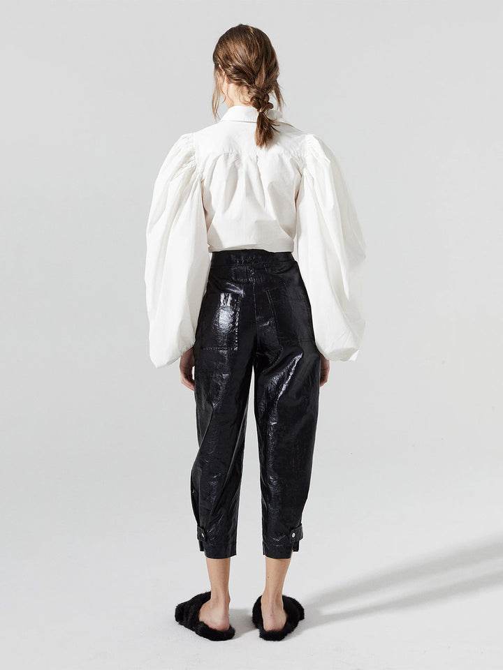 Samba Cotton Poplin Shirt in White