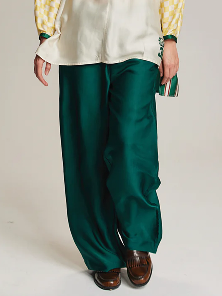 Savannah Wide Leg Pant in Green
