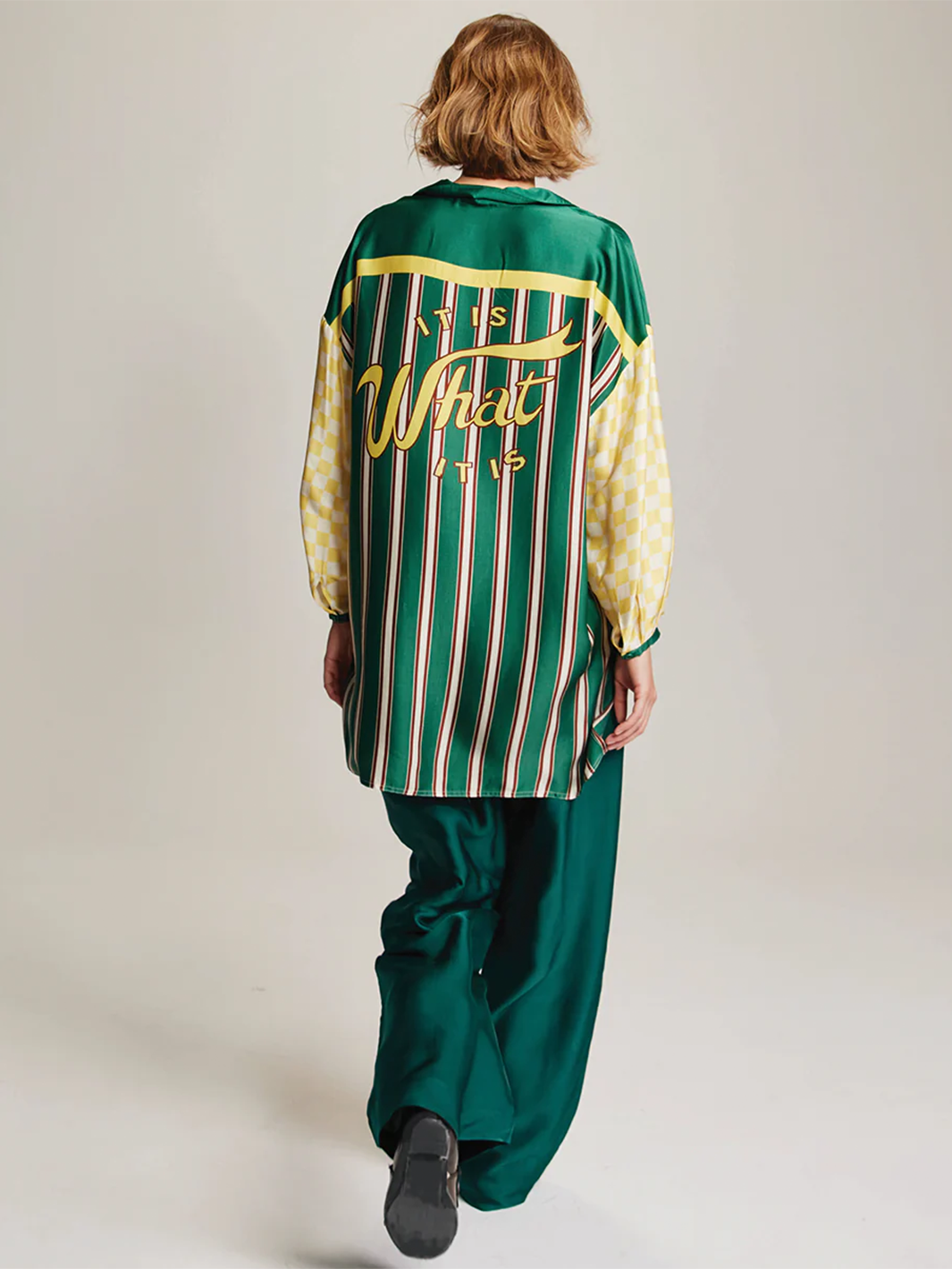 Savannah Wide Leg Pant in Green
