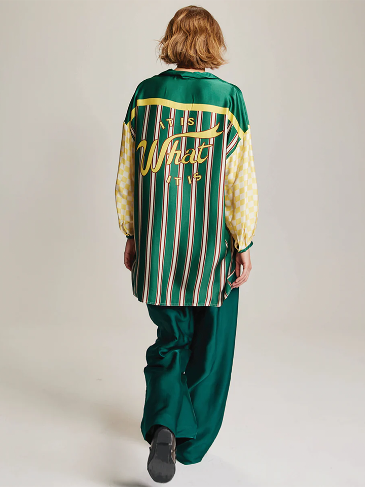 Savannah Wide Leg Pant in Green