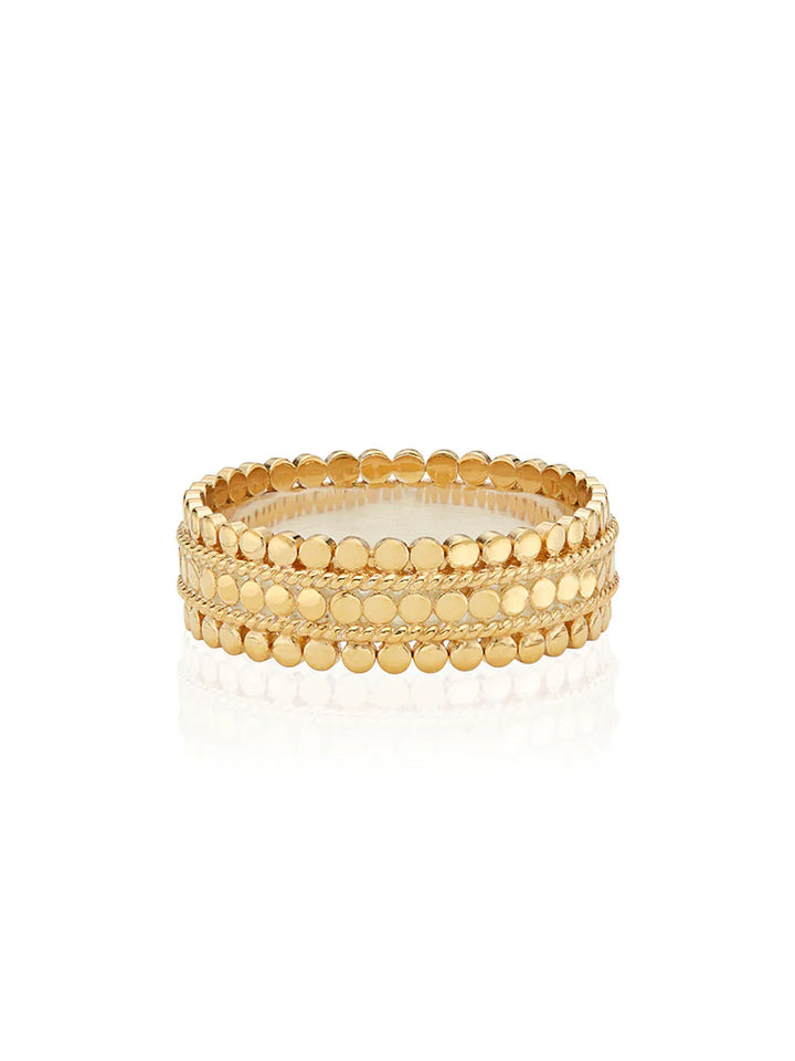 Scalloped Band Ring in Gold