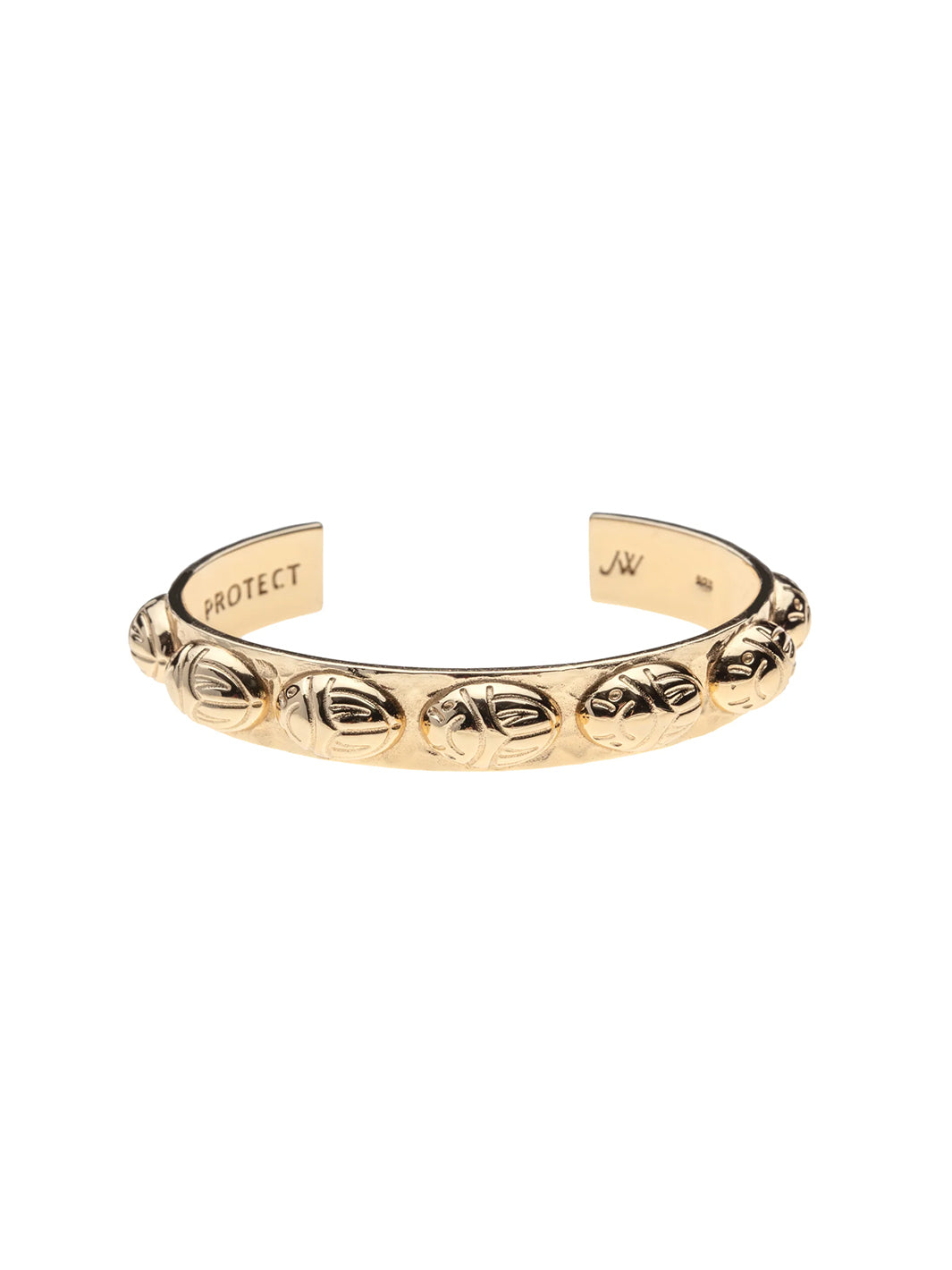 PROTECT JW Gold Scarab Cuff