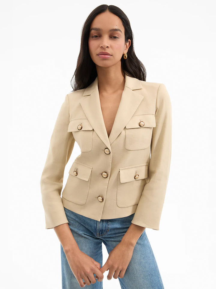 Schuyler Jacket in Stone Khaki
