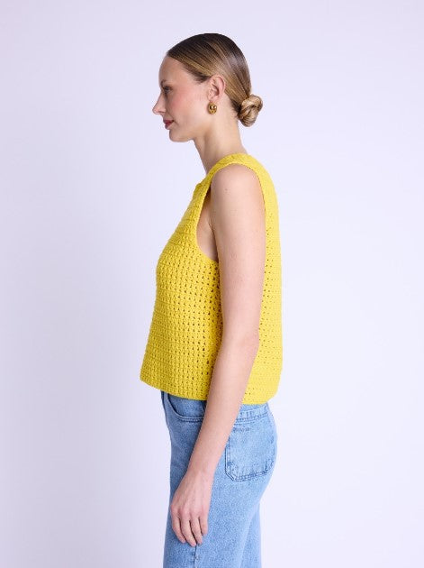 Anaia Crochet Top in Yellow
