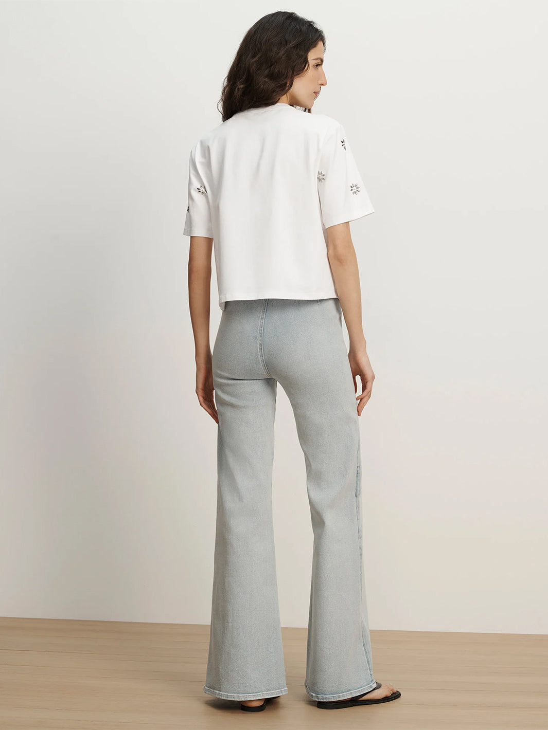 Sebastian Embellished T-Shirt in White