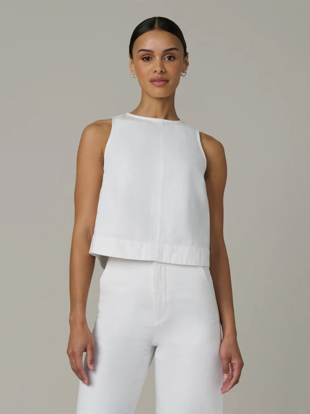 The Denim Shell in White