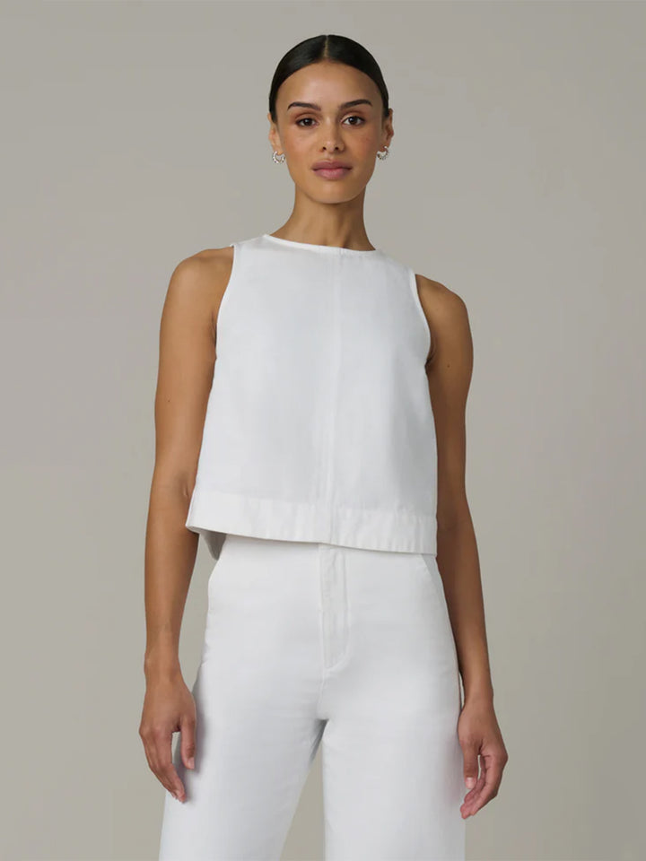 The Denim Shell in White