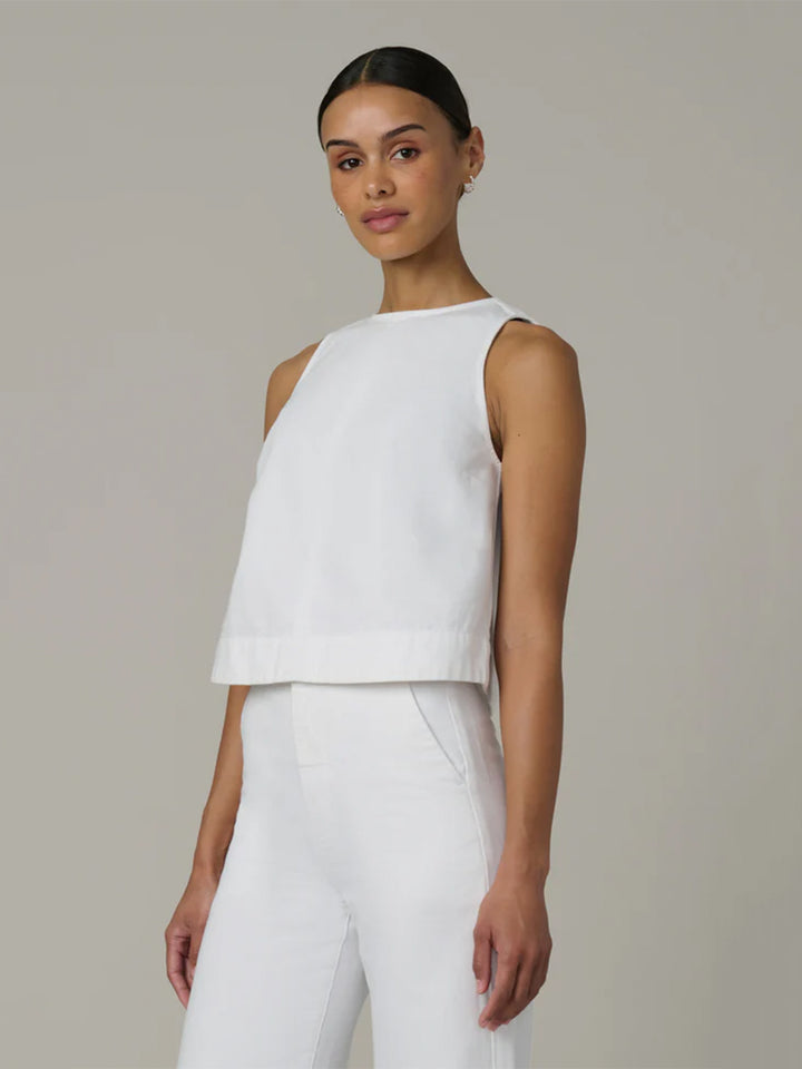The Denim Shell in White